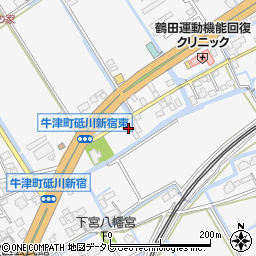 佐賀県小城市牛津町上砥川533-6周辺の地図