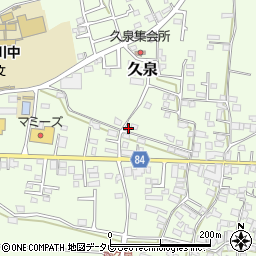 福岡県八女郡広川町久泉786周辺の地図