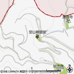 空山観音堂周辺の地図