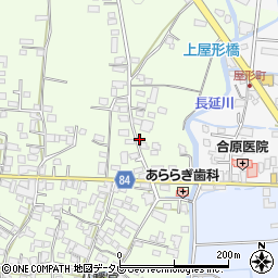 福岡県八女郡広川町久泉596-1周辺の地図