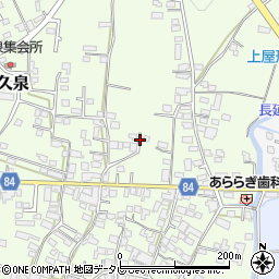 福岡県八女郡広川町久泉周辺の地図