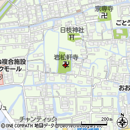 岩松軒寺周辺の地図