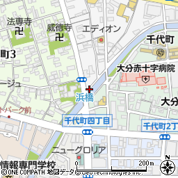 大分県大分市住吉町2丁目1周辺の地図