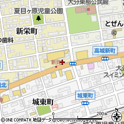 ファミリーマート大分新栄町店周辺の地図