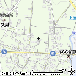 福岡県八女郡広川町久泉580-3周辺の地図
