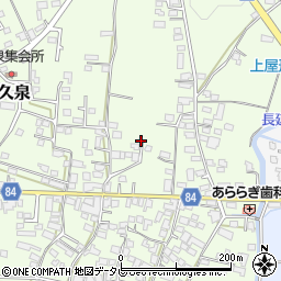 福岡県八女郡広川町久泉580周辺の地図