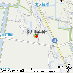 和多津美神社周辺の地図