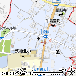 福岡県筑後市西牟田6060周辺の地図