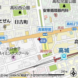 ガッツレンタカー高城駅前店周辺の地図