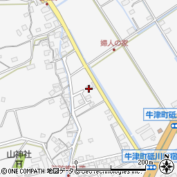 佐賀県小城市牛津町上砥川419-5周辺の地図