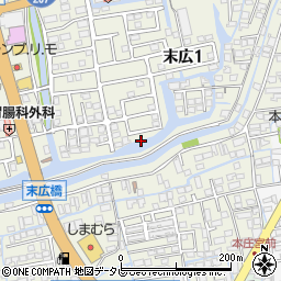 佐賀県佐賀市末広周辺の地図