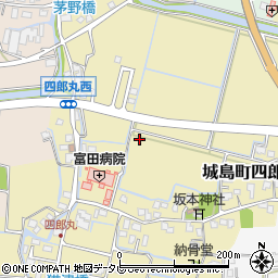 福岡県久留米市城島町四郎丸周辺の地図