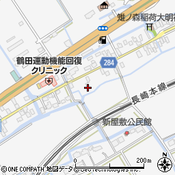 佐賀県小城市牛津町上砥川164周辺の地図