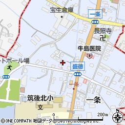 福岡県筑後市西牟田6063周辺の地図