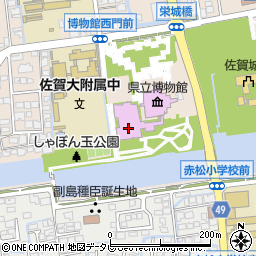 佐賀県立美術館ホール周辺の地図