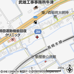 佐賀県小城市牛津町上砥川148周辺の地図