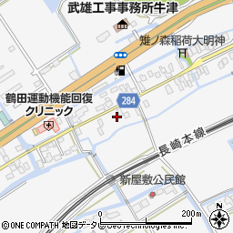 佐賀県小城市牛津町上砥川150-3周辺の地図