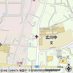 福岡県八女郡広川町久泉860-1周辺の地図