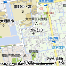 佐賀県佐賀市水ヶ江3丁目7周辺の地図