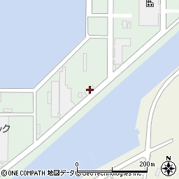 大分味岡生コンクリート株式会社　第四工場７号埠頭周辺の地図