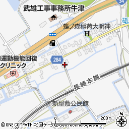 佐賀県小城市牛津町上砥川138周辺の地図