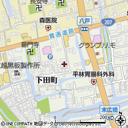 佐賀県佐賀市下田町2周辺の地図