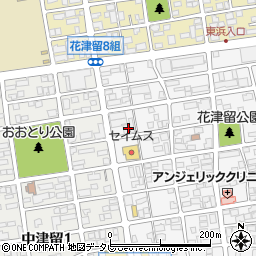 愛の家グループホーム大分花津留周辺の地図