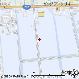 佐賀県小城市芦刈町芦溝79周辺の地図
