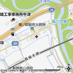 佐賀県小城市牛津町上砥川111周辺の地図