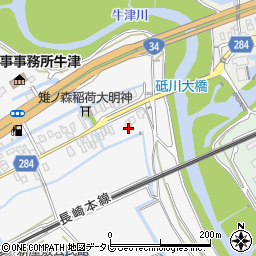 佐賀県小城市牛津町上砥川96周辺の地図