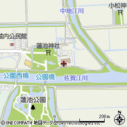 蓮池公民館周辺の地図