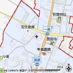 福岡県筑後市西牟田6071周辺の地図