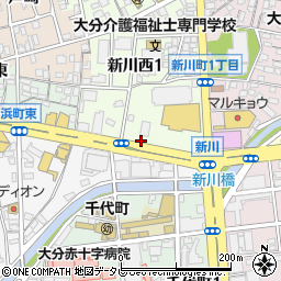 大分交通株式会社　新川バスセンター総合案内周辺の地図