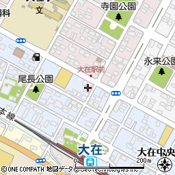 大分銀行大在支店 ＡＴＭ周辺の地図