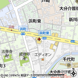 大分トヨタ自動車株式会社　大分中央店周辺の地図