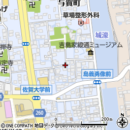 佐賀県佐賀市赤松町周辺の地図