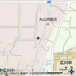 福岡県八女郡広川町日吉168周辺の地図