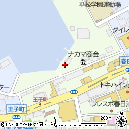 大分ガスエネルギー株式会社　春日浦工場周辺の地図