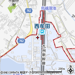 ＪＲ九州レンタカー＆パーキング西牟田駅第１駐車場周辺の地図