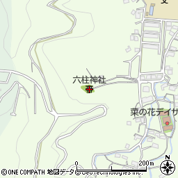 六柱神社周辺の地図