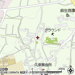 福岡県八女郡広川町久泉982周辺の地図