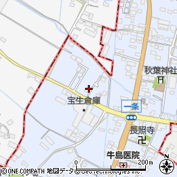 福岡県筑後市西牟田6077周辺の地図