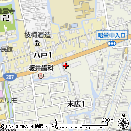 杏樹美容室周辺の地図