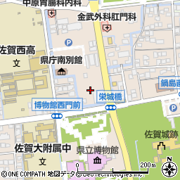 佐賀県佐賀市城内周辺の地図