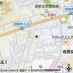 佐賀銀行末広寮周辺の地図