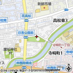 日吉公園トイレ周辺の地図