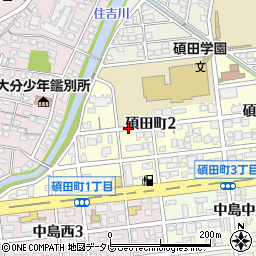 碩田町2-3-16駐車場周辺の地図
