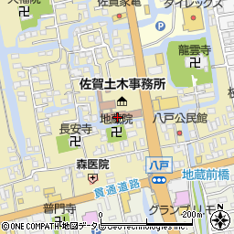 佐賀県佐賀市八戸周辺の地図
