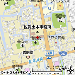 佐賀土木事務所　道路整備第１・第２課周辺の地図