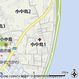 〒870-0114 大分県大分市小中島の地図